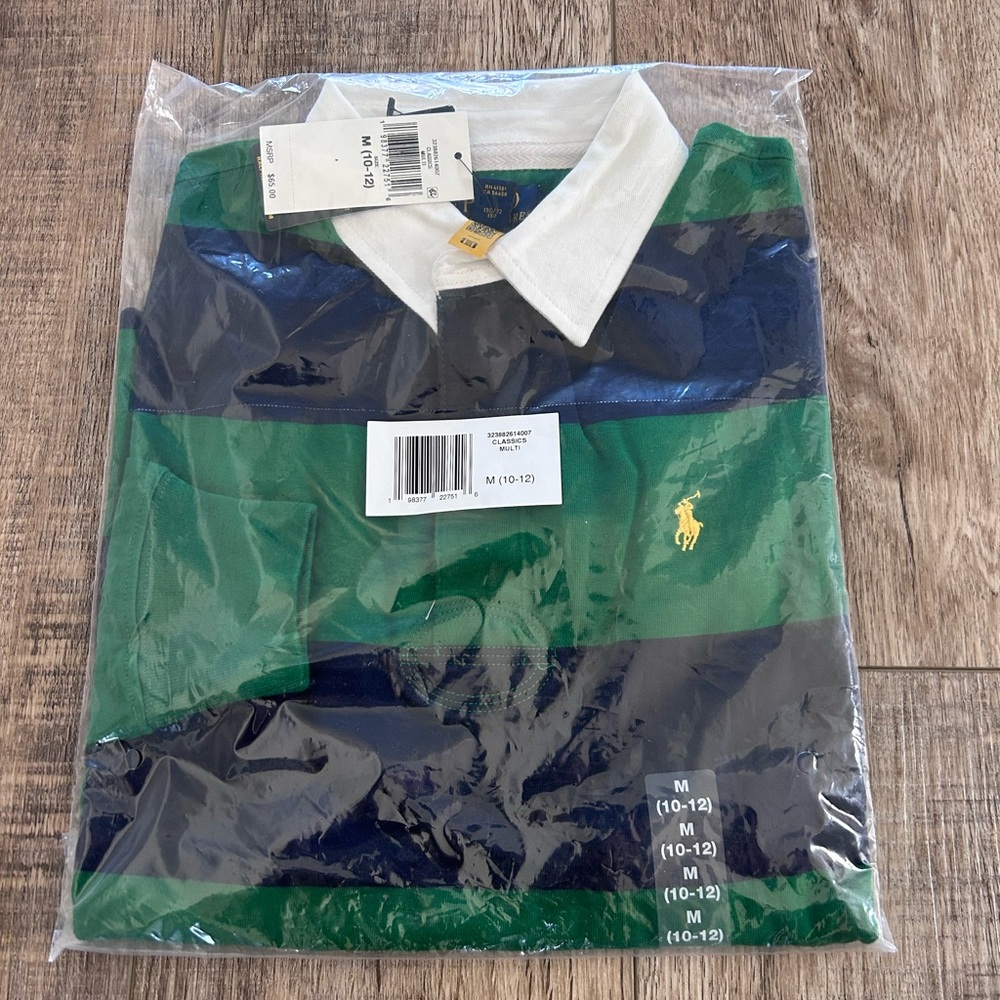 Ralph Lauren Boys Striped Rugby Shirt